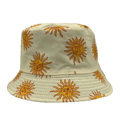 China Fashion Print Sun Shape Shading Bucket Hats Bulk Hat Bucket Hats for sale