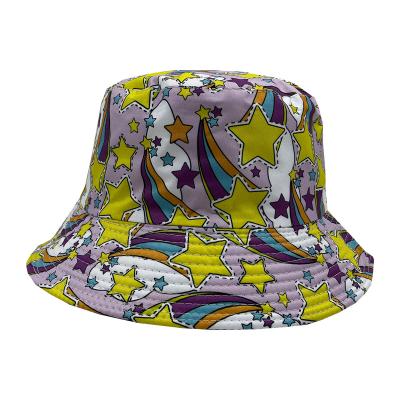 China Fashion Printing Star Shape Shading Bucket Hats Bulk Hat Bucket Hats for sale