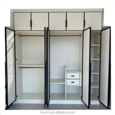 China Bedroom Waterproof Aluminum Wardrobe Aluminum Profile For Sliding Wardrobes In Foshan for sale