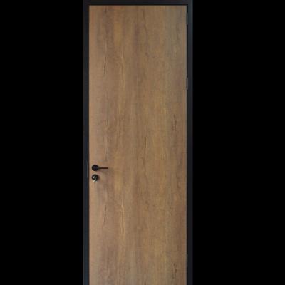 China Bedroom Fire Protection Retro Log Aluminum Composite Wood Composite Fire Retardant Panel Interior Doors Imitation Door Close Border for sale