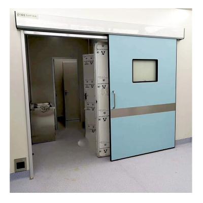 China Automatic Airtight Electric Room Pedal Operation Sound Insulation Hospital Sliding Door Beauty Salon Pet Hospital Made of Aluminum for sale