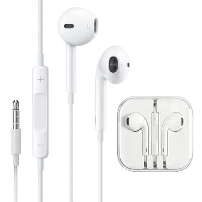 China Perfect Sound For iPhone Earbuds Wired 3.5mm, With Mic Volume Hand Free Mobile Phone 3.5mm Jack Wired Earphone Earbuds For iPhone Earphone for sale