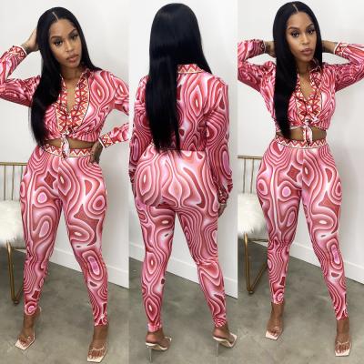 China Best Seller Autumn 2021 Women Clothes Breathable Sports Suits LegTrouser Casual Two Piece Tight Winter 2 Piece Sets For Women for sale