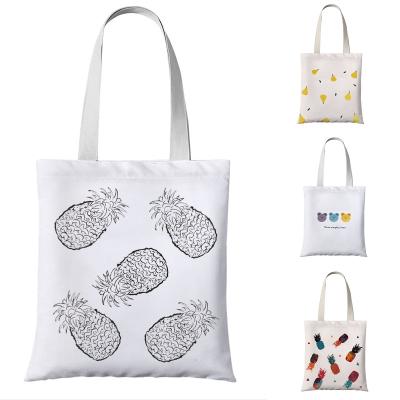 China Eco-friendly Wholesale Stock Manufacturer Spot White Blank 10OZ Printed Canvas Shopping Bag Cotton Tote Bag for sale