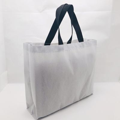 China 2020 Handled New Material Tote Bags With Logo Custom Printed Non Woven Bag Eco Friendly Shopper RPET for sale