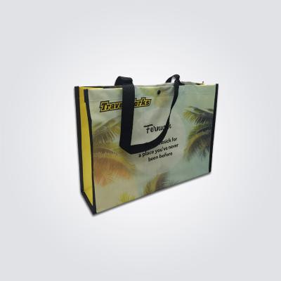 China OEM Handled Bag Factory Laminated PP Woven Bag Promotional Market Eco Friendly For Shopping for sale