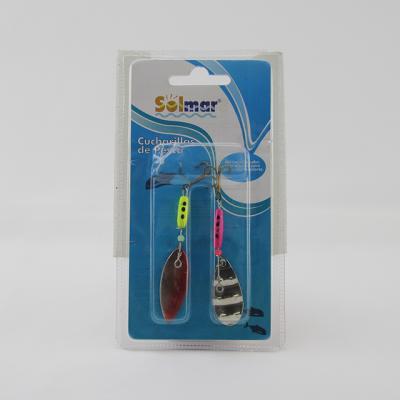 China METAL Fishing Lure Spinnerbait Bass Trout Salmon Hard Metal Spinner Bait Kit for sale