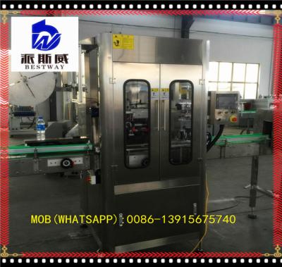 China Automatic CLOTHING Bottle Labeling Machine Sleeve Shrink / Steam Shrink Tunnel for sale