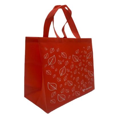 China Large Clothing Tote Hand Pla Non Biodegradable Zero Waste Custom Woven Fabric Bags Custom Logo for sale