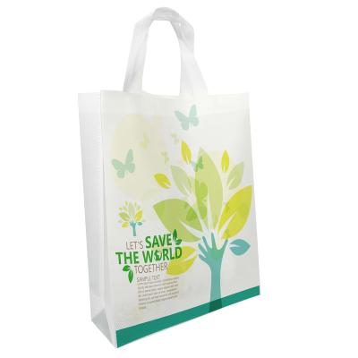 China Custom Made Eco Friendly Compostable Biodegradable Potty Folding PLA Non Woven Shopping Bags for sale