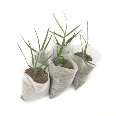 China Wholesale Non Degradable Breathable Woven Fabric Custom Bio Water Absorption Biodegradable Nursery Bags For Tree Garden Plants for sale