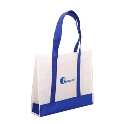 China Laminated Supermarket Eco-Friendly Reusable Glossy Food Recycle Pet Shopping rpet Bag for sale