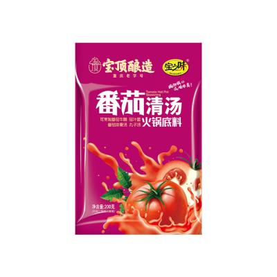 China New Type Quick Food Hot Pot Hot Pot Soup Base Tomato Soup for Hotpot Soup Seasoning 200g for sale