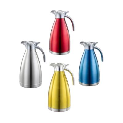 China Portable Business Stainless Steel Kettle 2L Household Vacuum Flask Coffee Pot Thermos for sale