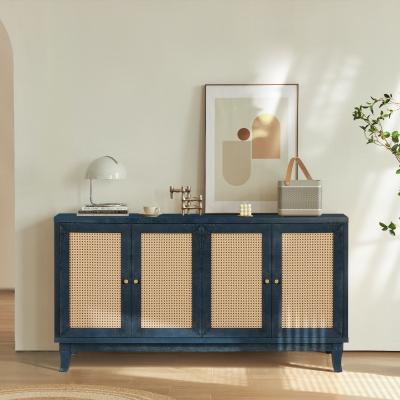 China Adjustable (other) Rattan Sideboard Buffer Cabinet,Accent Storage Cabinet, Modern Storage Cupboard Console Table for sale