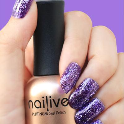 China 2021 Nail Art Beauty Nailive Glitter Platinum Gel Polish 50 Colors Soak Off Nail Gel Polish Free Samples for sale