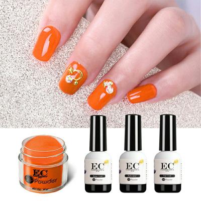 China Nail Art Beauty EC Gel Polish Dip Powder Nails No Primer Nail Dipping Powder for sale