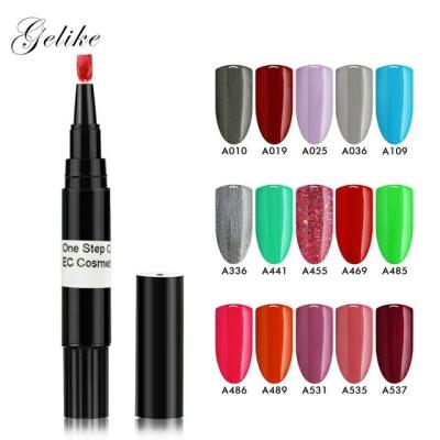 China 2020 Christmas Gift Personal Nail Polish Gel Pen Salon Soak Off One Step UV Gel Polish With Brush for sale