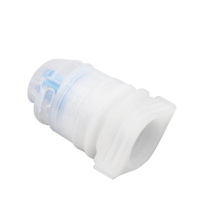 China Non Spill 22mm Plastic Flip Cap Shampoo Bottle Spout Top Cap For Doypack for sale