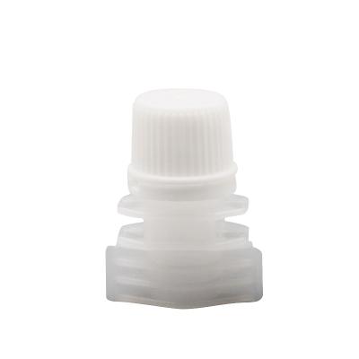 China Non Spill Proof 8mm Auto Filling Spout Cap For Cosmetic And Food Doypack for sale