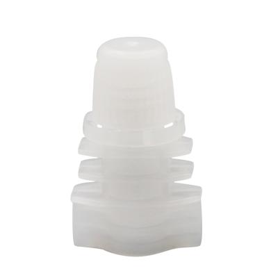 China Non Spill 8.2 Mm Double Space Plastic Spout Child Safe Plastic Spout Cap for sale