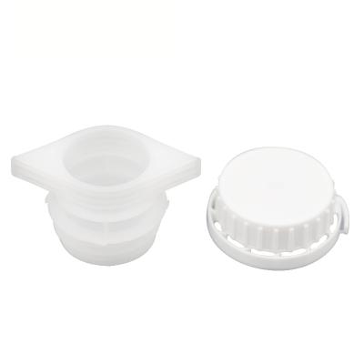 China Plastic Lid Child Safe Plastic Spout PE Spouts Screw-on Lid for sale