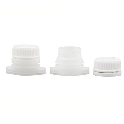 China Non Spill Colored Plastic Lids With Diameter 26mm Spout For Pouch for sale