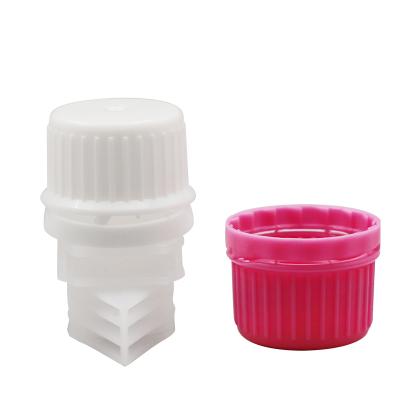 China Non Spill Shantou Food Grade Plastic Screw Cap With Pull Up Ring for sale