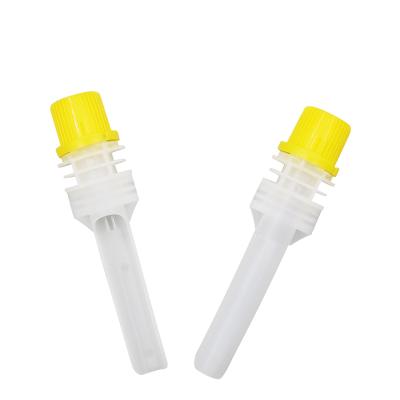 China Non Spill Good Quality 10mm Long Clear Plastic Tubes With Screw Cap for sale