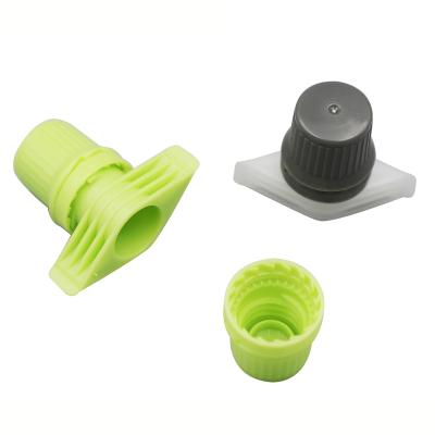 China Non Spill 9.6mm HDPE Round Cap Screw And Head Spout And Cap For Alcohol Drinks for sale