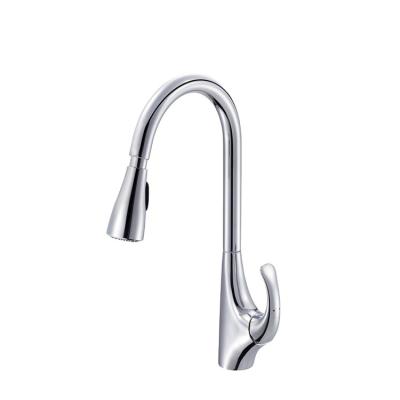 China 2022 Contemporary Amazon Brand Hot Selling Pull Out Kitchen Faucets With Single Hole for sale