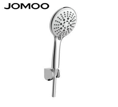 China Without Diverter Jomoo Shower Head Set, 5 Function Silicone Nozzles High Pressure Massage Spa Handheld Shower With Fixed Seat for sale