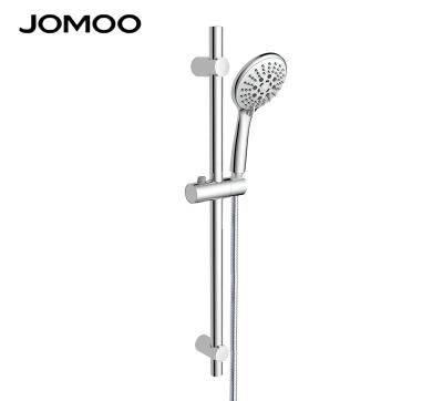 China Without Diverter Jomoo Bathroom 5 Function Silicone Nozzles High Pressure Handheld Shower Set With Slide Bar for sale