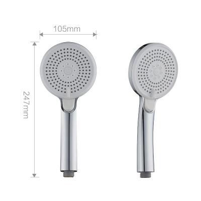 China Needle Free 3 Spray Easy To Install High Pressure Hand Held Bathroom Shower Head for sale