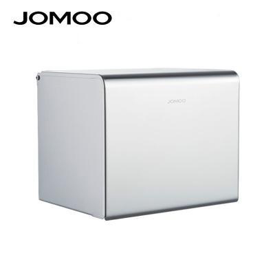 China JOMOO Modern Wall Mounted Bathroom Roll Paper Holder Stainless Steel Tissue Box Dual Function Paper Towel Holder for sale