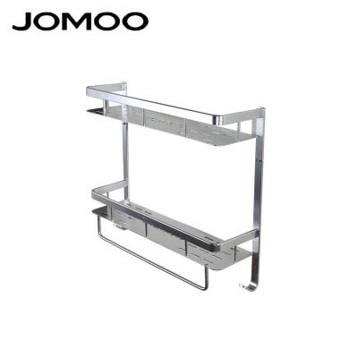 China JOMOO Multi-Function Double Space Pendant Platform Aluminum Shelf Wall Mounted Type For Kitchen Storage for sale