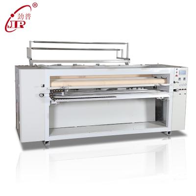 China Ultrasonic Fabric Show Cloth Polyester Microfiber Curtain Slitter Cloth Flatbed Sheet Making Machine for sale