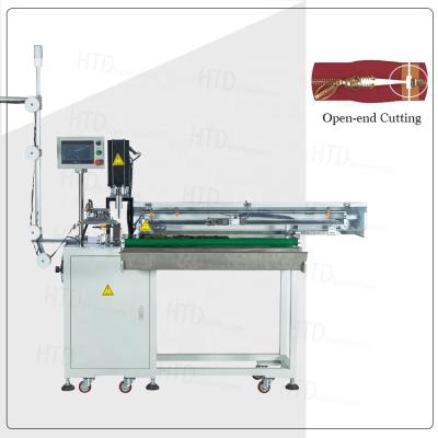 China Zipper T Cutting HTD Full Automatic Ultrasonic Metal Zipper Cutting Machine For Open End Zipper Process for sale