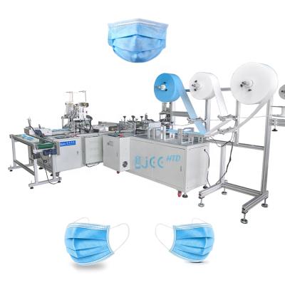 China 3 ply surgical face mask making machine new generation mask production making machine disposable face mask machine for flat 3ply mask for sale