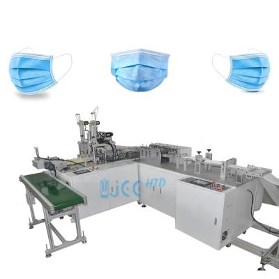 China 3 Ply Mask Making Machine Stable High Speed ​​Mask Making Machine Disposable Face Full Automatic 3ply Mask Machine for sale