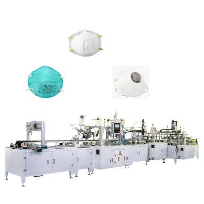 China Nonwoven N95 Surgery Medical Mask Making Machine New High Capacity Full Auto For N95 Respirator ffp3 Cup Face Mask Making Machine for sale