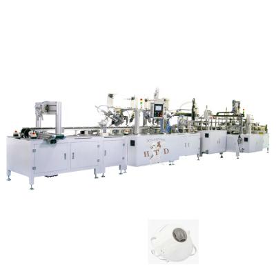 China Cup mask making machine full automatic cup ffp3 nonwoven respirator mask making machine with valve for N95 mask for sale