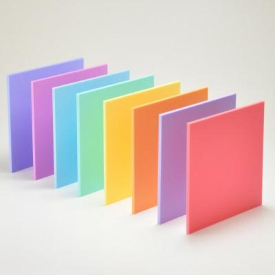 China Waterproof pastel acrylic blanks candy rainbow color sublimation coral plexiglass for laser cutting for sale