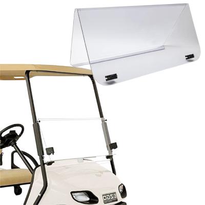 China Previous Clear TINTED Foldable Golf Cart Car Windshield Custom Club Color Golf Cart Acrylic Windshield Plexiglass Sheet for sale