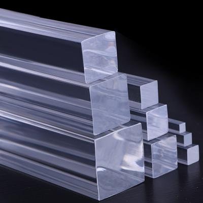 China Decoration/Advertising/Display/Sign Customize Acrylic Square Transparent Transparent Solid Stick Bar Square Acrylic Hexagon Pentagon Plexiglass Rod for sale