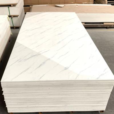 China 3d pvc wall panel decor pvc foam sheet texture waterproof marble decorative board artificial marmol interior blade for sale