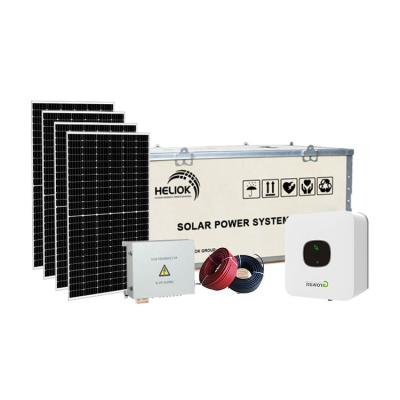 China Home on Grid Tied House Solar System 10KW 9KW 8KW 7KW Single Three Phase Rooftop Solar Panel Power System Price for sale