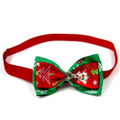 China Personalized Christmas Series Pet Bow Tie Collar With Adjustable Collar Pet Supplies Neck Accessories Collars for sale