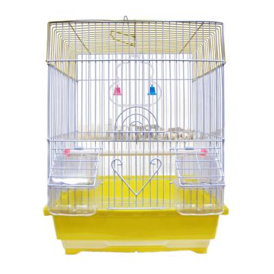 China Factory Wholesale Breathable Flight Parakeet Parrot Bird Cage Small For Finches Canary Budgies Pet Birdcage for sale