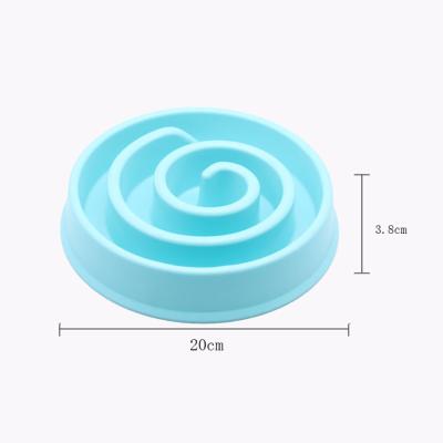 China Sustainable Plastic Maze Pet Bowl Slow Feeders Fun Feeder Prevent Bloating Dog Pet Food Feeding Bowl for sale